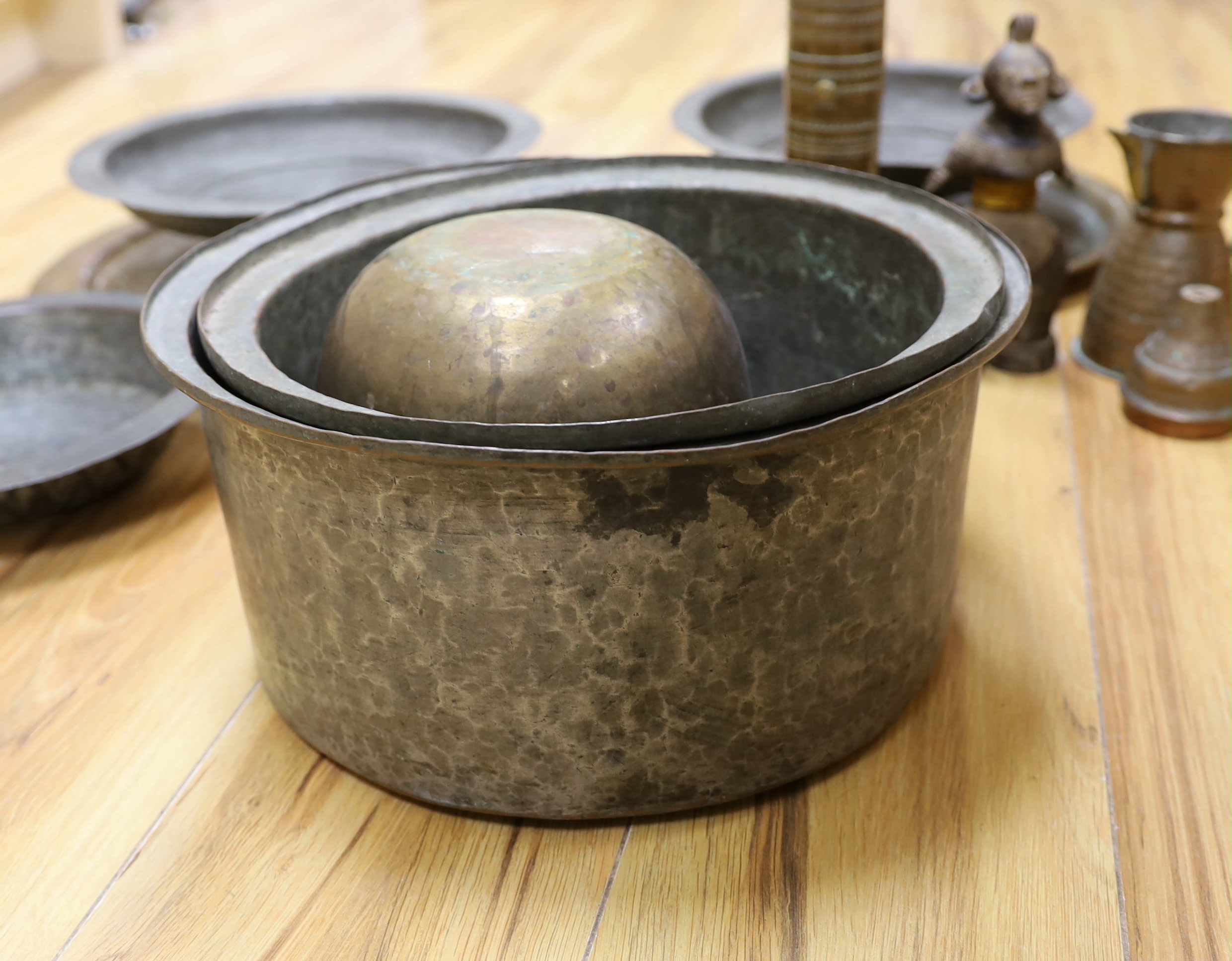 A group of North African metalware